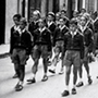 Capuchinos -Escolanía -1956 Participando en la -40 horas en Sangüesa